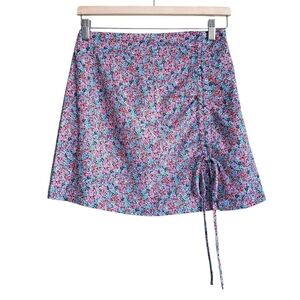 Floral High Waisted Mini Skirt